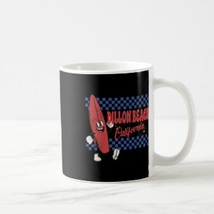 Dillon Beach Kalifornien Retro Surfer Vintage Stra Kaffeetasse