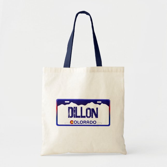 Dillon Colorado Blauer Nummernschild Tasche (Vorne)