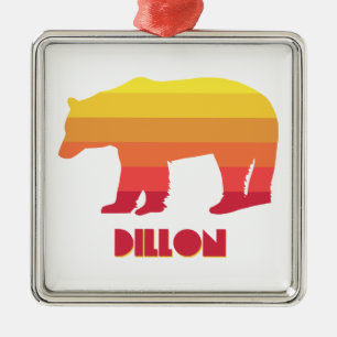 Dillon Colorado Rainbow Bear Ornament Aus Metall