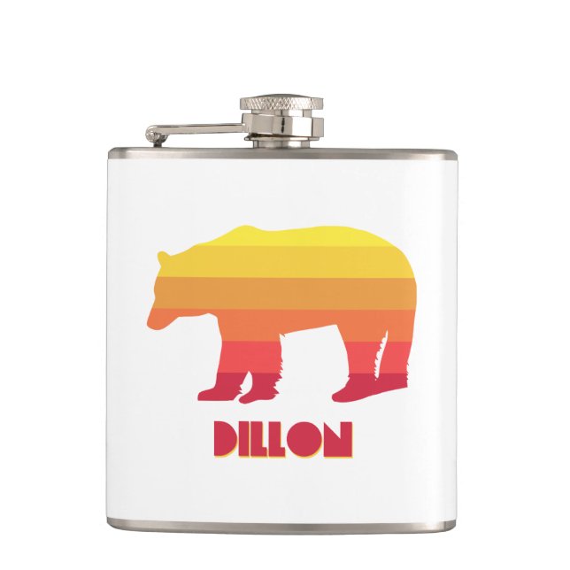 Dillon Colorado Regenbogenbär Flachmann (Vorderseite)