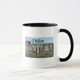 Dillon, Montana - große Buchstabe-Szenen Tasse