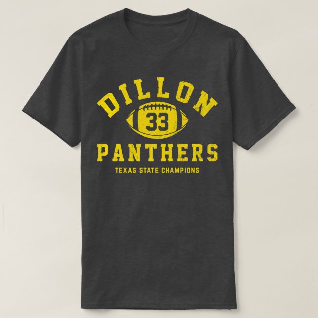 Dillon Panthers 33 Texas Staat Champions T-Shirt (Design vorne)