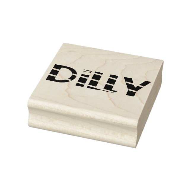 Dilly 2.5 x 2.5 Briefmarke Gummistempel (Stempel)