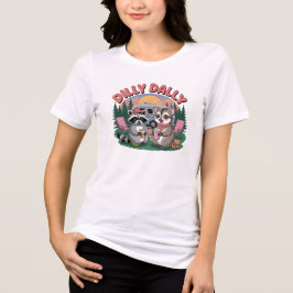 Dilly Dally Camping Buddies Abenteuer Tri-Blend Shirt