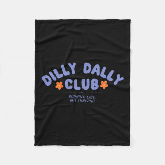 Dilly Dally Club Kunstwerk Fleecedecke