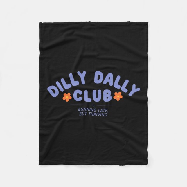 Dilly Dally Club Kunstwerk Fleecedecke (Vorderseite)