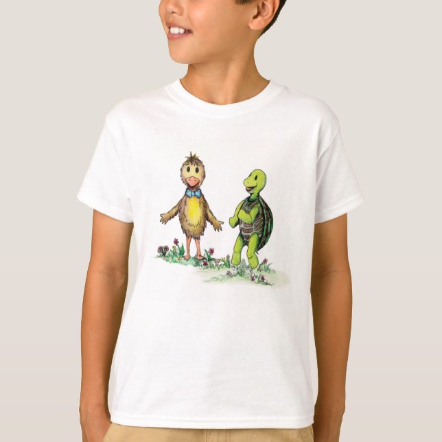 Dilly Duck and Teasle Turtle T - Shirt (Vorderseite)