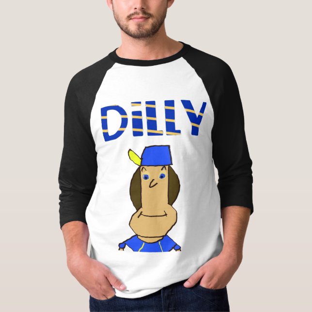 Dilly Men's 3/4 Reglan Sleeve T - Shirt (Vorderseite)