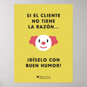 Dilo con humor con descuento poster