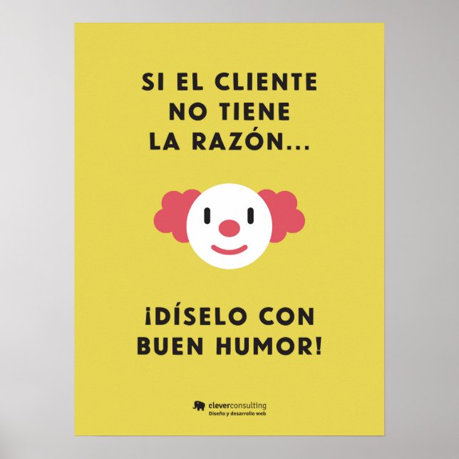 Dilo con humor con descuento poster (Vorne)