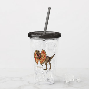 Dilophosaurus-Cartoon Acryltrinkbecher