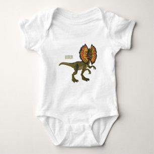 Dilophosaurus-Cartoon Baby Strampler
