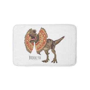 Dilophosaurus-Cartoon Badematte