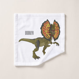 Dilophosaurus-Cartoon Badhandtuch Set