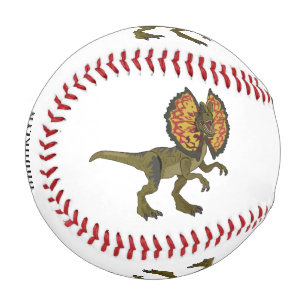 Dilophosaurus-Cartoon Baseball