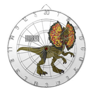 Dilophosaurus-Cartoon Dartscheibe