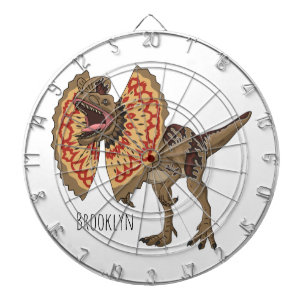 Dilophosaurus-Cartoon Dartscheibe