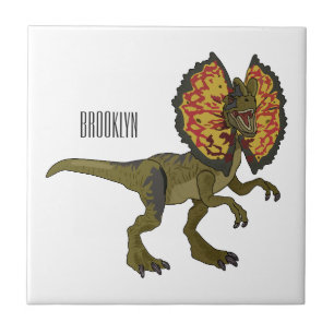 Dilophosaurus-Cartoon Fliese