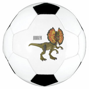 Dilophosaurus-Cartoon Fußball