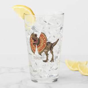 Dilophosaurus-Cartoon Glas