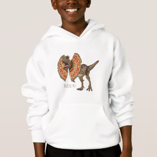 Dilophosaurus-Cartoon Hoodie