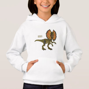 Dilophosaurus-Cartoon Hoodie