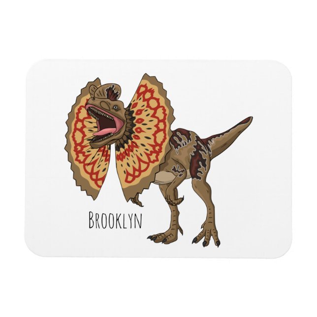 Dilophosaurus-Cartoon Magnet (Horizontal)