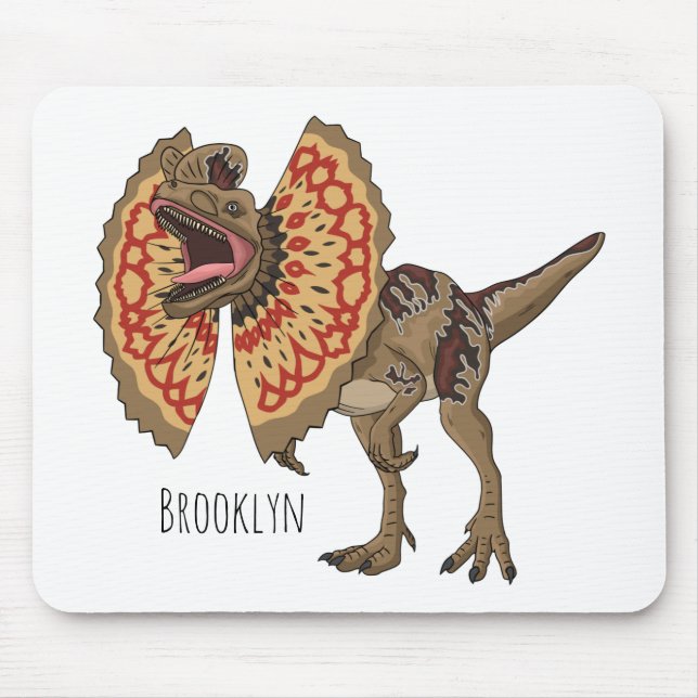 Dilophosaurus-Cartoon Mousepad (Vorne)