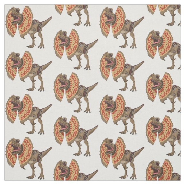 Dilophosaurus-Cartoon Stoff (Muster)
