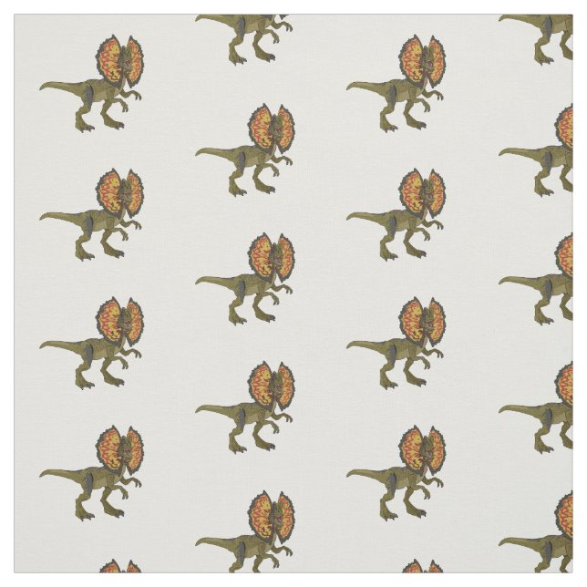 Dilophosaurus-Cartoon Stoff (Muster)