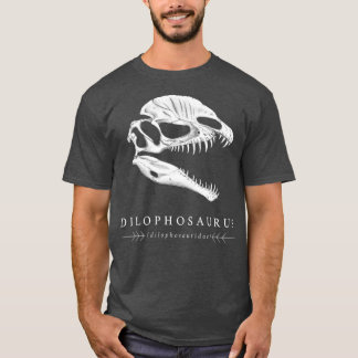 Dilophosaurus dinosaurer Schädel T-Shirt