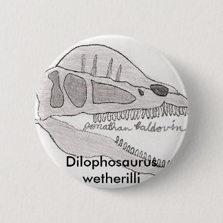 Dilophosaurusknopf Button