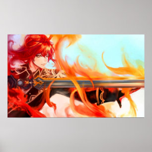 Diluc von Genshin Impact Poster