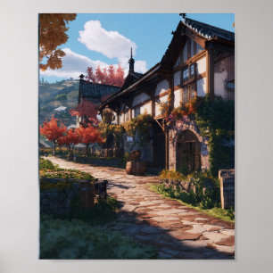 Diluc's Weinkeller: Eine realistische 4K Reise dur Poster