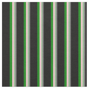 Dim Grau, Dark Sea Green, Pink, Green & Black Stoff