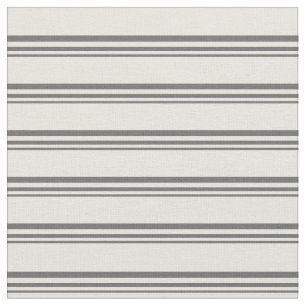 Dim Gray & Beige Streifen Stoff