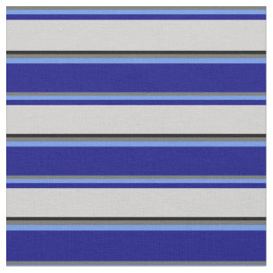 Dim Gray, Cornflower Blue, Blue, Light Gray, Black Stoff