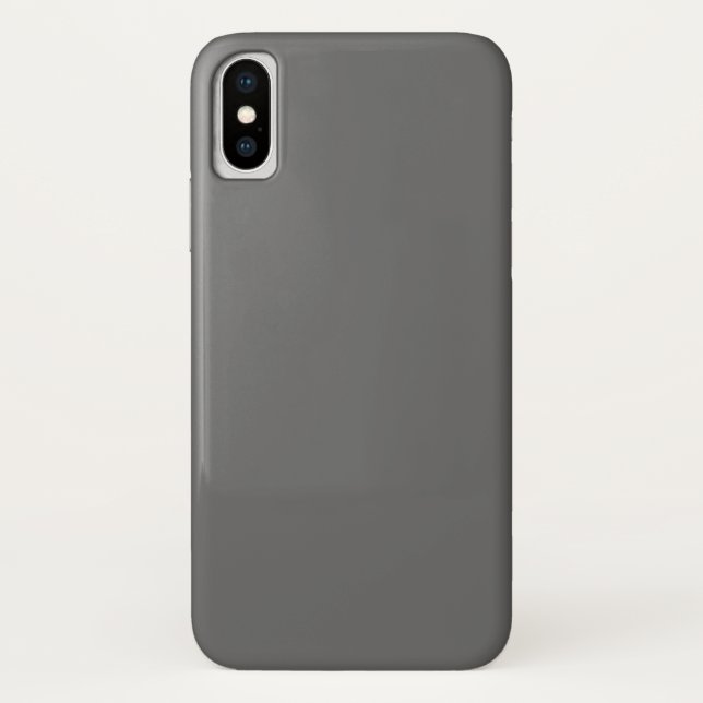 Dim Gray iPhone X Case (Rückseite)
