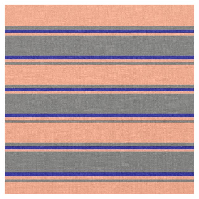Dim Gray, Light Lmon & Dark Blue Pattern Stoff (Nahaufnahme)