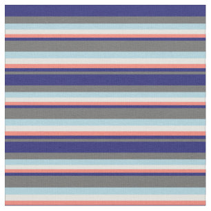 Dim Gray, Midnight Blue, Lachs, Light Cyan & Blue Stoff