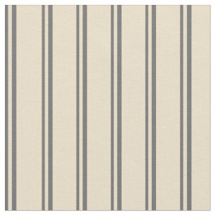 Dim Gray & Tan Farblinke/Streifenmuster Stoff