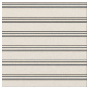 Dim Gray und Bisque Stripes Stoff