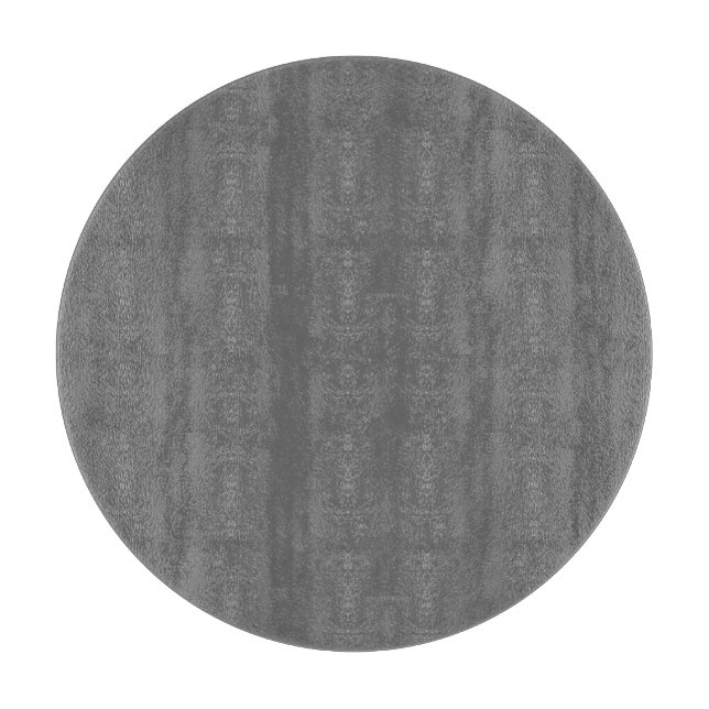 Dim Grey Round Glass Cutting Board Schneidebrett (Vorderseite)