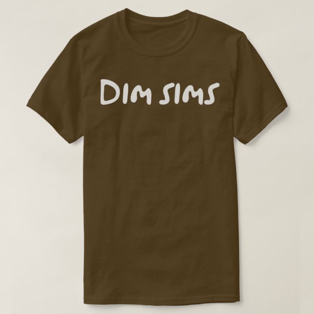 Dim sims asiatische Fast Food Lustigen Sprüche Jok T-Shirt (Design vorne)