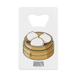 Dim sum Cartoon Illustration Geldbeutel Flaschenöffner
