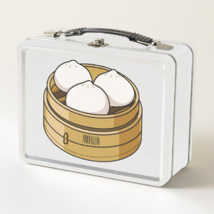 Dim sum Cartoon Illustration Metall Brotdose