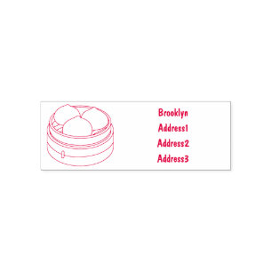 Dim sum Cartoon Illustration Permastempel