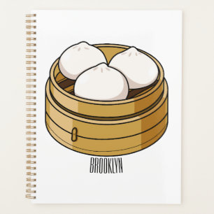 Dim sum Cartoon Illustration Planer