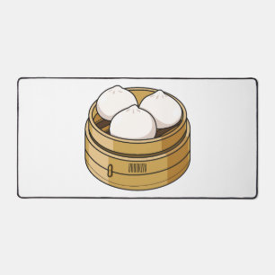Dim sum Cartoon Illustration Schreibtischunterlage