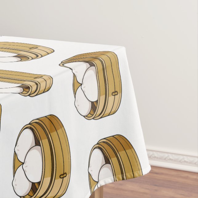 Dim sum Cartoon Illustration Tischdecke (Beispiel)